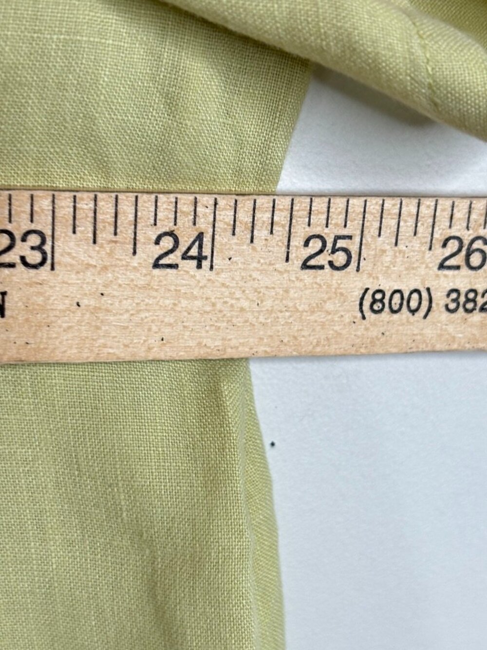 J Jill 100% Linen Camp Shirt L Boxy Citrine Green Lightweight Minimalist Beach - Picture 6 of 6